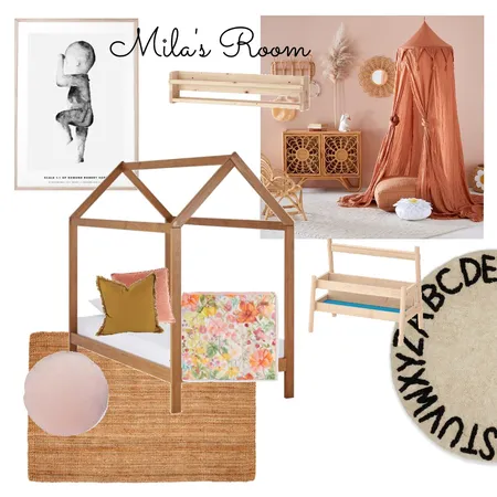 Mila's bedroom Interior Design Mood Board by JessOccy on Style Sourcebook