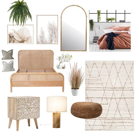 BoHo bedroom Interior Design Mood Board by Style by Sisters on Style Sourcebook