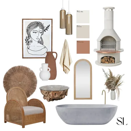 Neutral Bathroom Interior Design Mood Board by Shannah Lea on Style Sourcebook