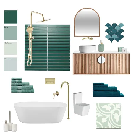 green Interior Design Mood Board by allison frantz on Style Sourcebook