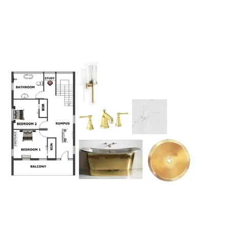 bathroom Interior Design Mood Board by Michelle Boyd on Style Sourcebook