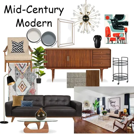 Mid-Century Modern v2 Interior Design Mood Board by Desiree Freeman on Style Sourcebook