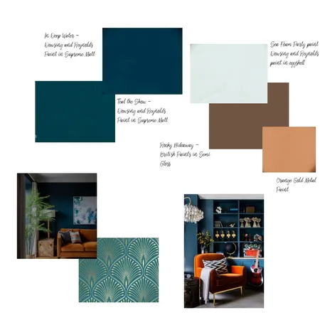 mod 6 compl blue and orange guest Interior Design Mood Board by kellyk on Style Sourcebook