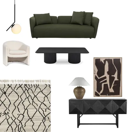 Geometric Living Room Interior Design Mood Board by Airey Interiors on Style Sourcebook