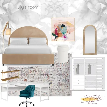 Loula -Lily's room 2 Interior Design Mood Board by EF ZIN Interiors on Style Sourcebook