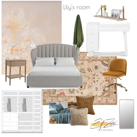 Loula- Lily's room 3 Interior Design Mood Board by EF ZIN Interiors on Style Sourcebook
