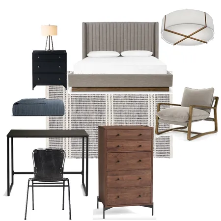 Chris' Bedroom Interior Design Mood Board by Payton on Style Sourcebook