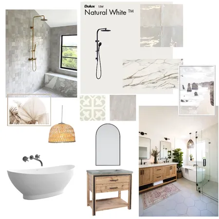Bathroom Neutral Option 1 Interior Design Mood Board by astuparich@gmail.com on Style Sourcebook