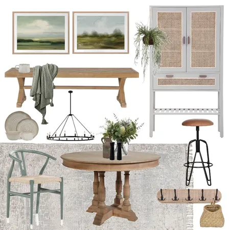 Farmhouse dining Interior Design Mood Board by Thediydecorator on Style Sourcebook