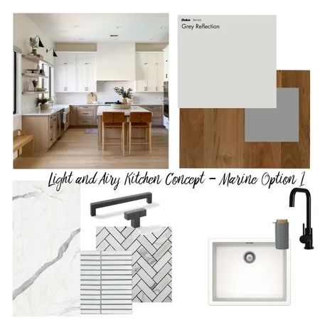 Light and Airy Kitchen Concept - Marine 1 Interior Design Mood Board by Jule Design & Interiors on Style Sourcebook