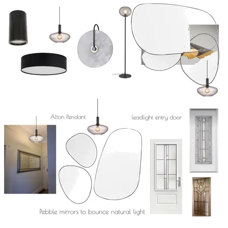 Lighting hallway Interior Design Mood Board by Little Design Studio on Style Sourcebook