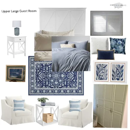 Upper Large Guest Room Interior Design Mood Board by Sheridan Interiors on Style Sourcebook
