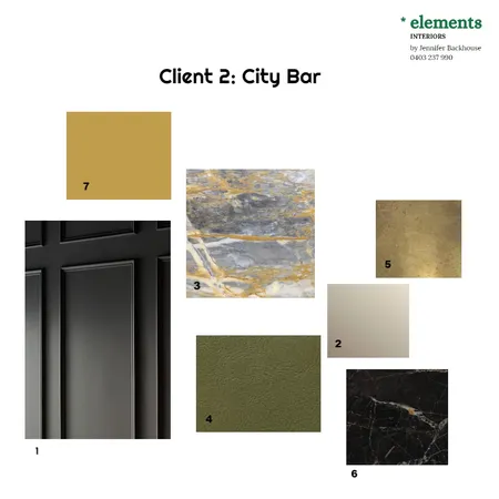 Client 2: City Bar Interior Design Mood Board by Jennifer Backhouse on Style Sourcebook