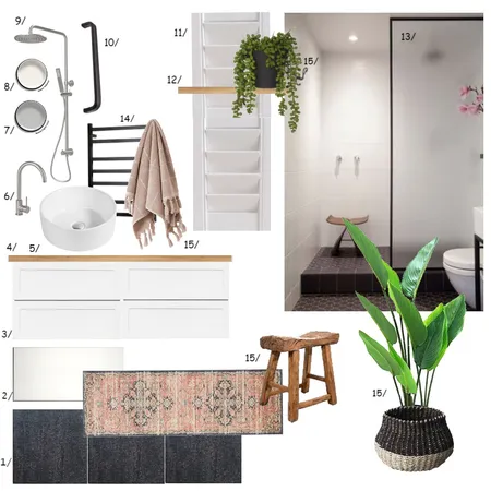 Riks Bathroom Interior Design Mood Board by Carlie Kennedy on Style Sourcebook