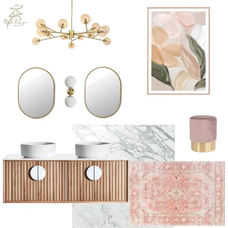 Pink + Marble Bathroom Interior Design Mood Board by Plush Design Interiors on Style Sourcebook