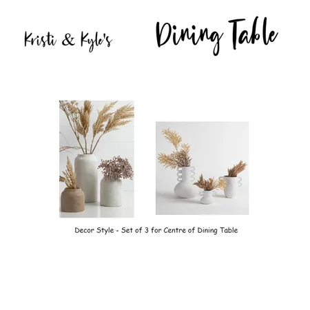 Kristi & Kyle's Dining Table Interior Design Mood Board by Natasha Schrapel on Style Sourcebook