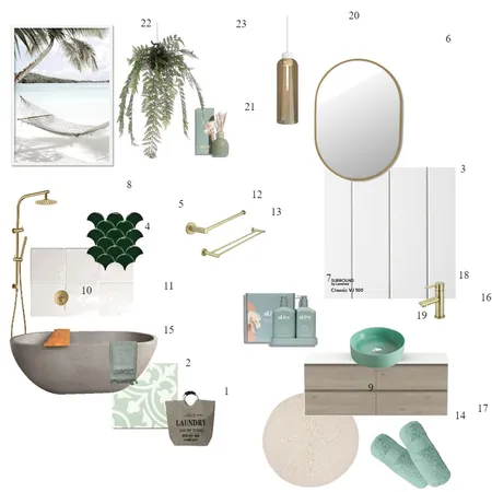 Happy Bathroom Mood Board Interior Design Mood Board by Carine on Style Sourcebook