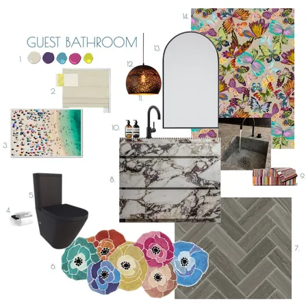 GUEST BATHROOM Interior Design Mood Board by KristinaWolff on Style Sourcebook