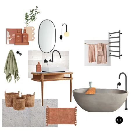 Bathroom Escape Interior Design Mood Board by Carly Thorsen Interior Design on Style Sourcebook