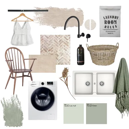 Modern rustic Laundry Interior Design Mood Board by Designingly Co on Style Sourcebook