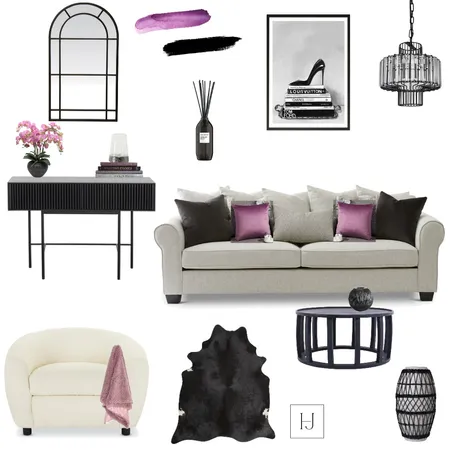accented achromatic living room Interior Design Mood Board by Hidden Jewel Interiors on Style Sourcebook