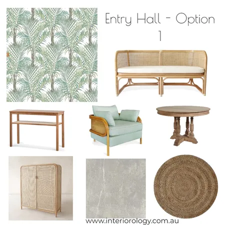 Entrance Hall Option 1 Interior Design Mood Board by interiorology on Style Sourcebook