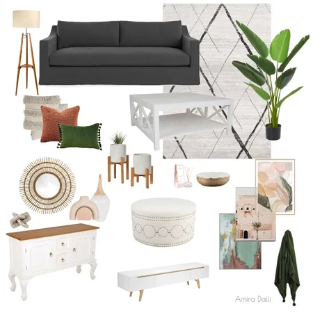 my living room Interior Design Mood Board by AMIRA DALLI on Style Sourcebook