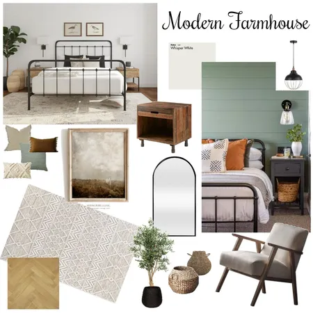 Modern Farmhouse master Interior Design Mood Board by natashahoff on Style Sourcebook
