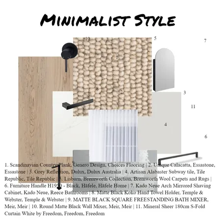 Minimalist material board Interior Design Mood Board by Julia Lindeboom on Style Sourcebook