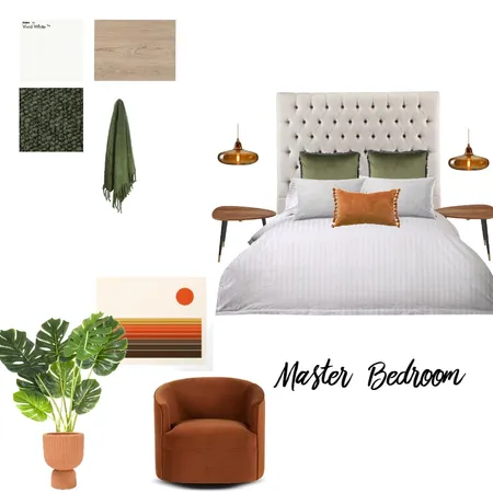Newcastle West Unit Bedroom 1970s Interior Design Mood Board by miaconway on Style Sourcebook
