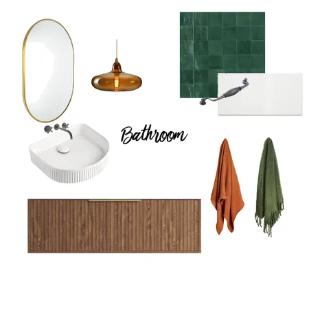 Newcastle West Unit Bathroom 1970s Interior Design Mood Board by miaconway on Style Sourcebook