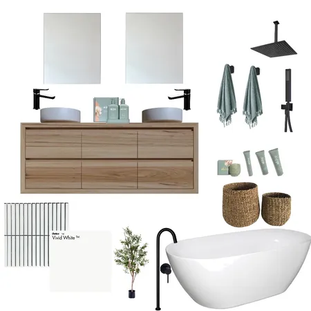 modern bathroom Interior Design Mood Board by zoe bishop on Style Sourcebook