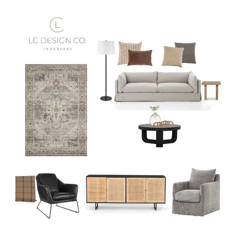 Andrea Upper Living Room Interior Design Mood Board by LC Design Co. on Style Sourcebook