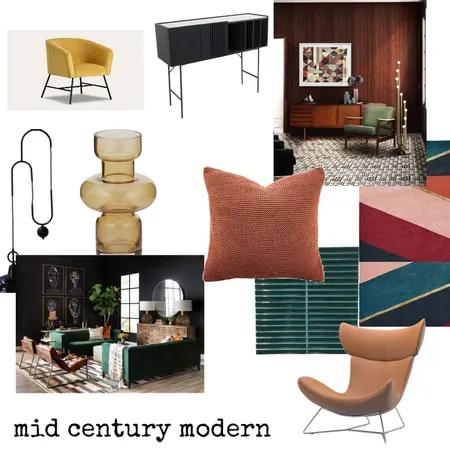 Mid century modern Interior Design Mood Board by evenstar89 on Style Sourcebook