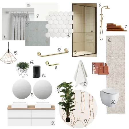 module 9 Bathroom/wc Interior Design Mood Board by Lien on Style Sourcebook