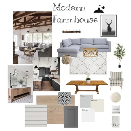 Modern Farmhouse Interior Design Mood Board by Model Interiors on Style Sourcebook