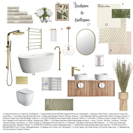 Bedroom from bathroom Interior Design Mood Board by Tunde H on Style Sourcebook
