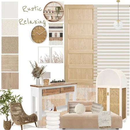 Rustic Relaxing Interior Design Mood Board by Nicole Beavis on Style Sourcebook