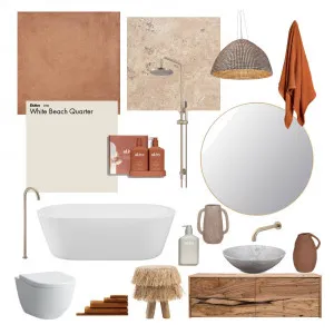 Mediterranean Inspired Bathroom Interior Design Mood Board by Georgia Roe on Style Sourcebook
