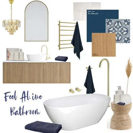 Feel Al.ive Bathroom Interior Design Mood Board by Zayla Interiors on Style Sourcebook