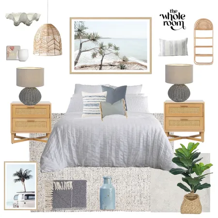 Coastal Modern Hamptons Beach Master Bedroom Interior Design Mood Board by The Whole Room on Style Sourcebook