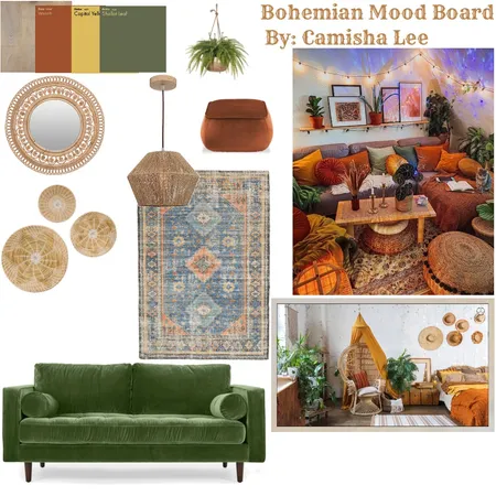 Bohemian Mood Board Interior Design Mood Board by mishalee on Style Sourcebook