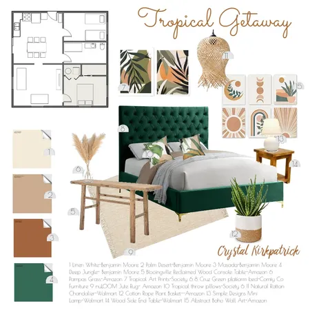 Tropical Getaway Interior Design Mood Board by crystal.kirkpatrick on Style Sourcebook
