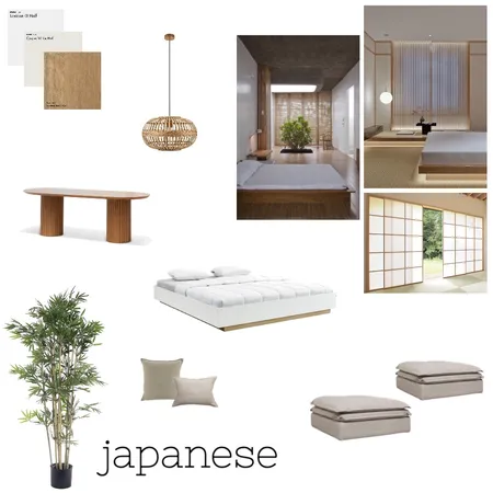 japenese style Interior Design Mood Board by lauren sartori on Style Sourcebook