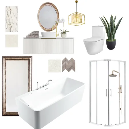 Rivel's Bathroom MOdern Classic Interior Design Mood Board by celeste on Style Sourcebook