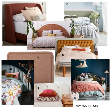 Bedheads Interior Design Mood Board by RAYDAN BLAIR on Style Sourcebook