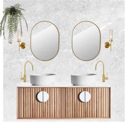 gold bathroom Interior Design Mood Board by Absolute Home Interiors on Style Sourcebook