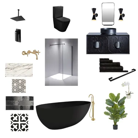 Mood zone bathroom Interior Design Mood Board by Elcharis Interior Design on Style Sourcebook