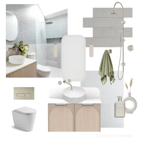 Calming ensuite bathroom Interior Design Mood Board by Courtney Breen on Style Sourcebook