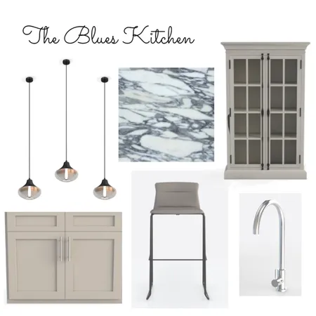 The Blues Apartment Kitchen Interior Design Mood Board by creative grace interiors on Style Sourcebook